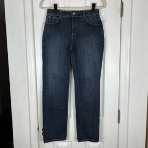 NYDJ Women's Straight Leg Jeans - Dark Blue